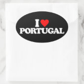 STICKER OVALE J'AIME LE PORTUGAL (Sac)