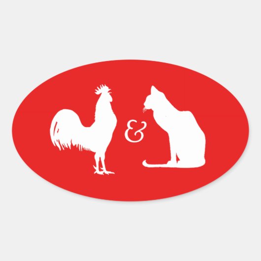STICKER OVALE J'AIME LES DEUX (Devant)
