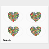 Sticker Ovale J'aime les Légumes (Feuille)
