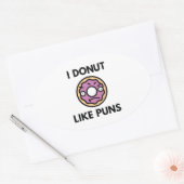 Sticker Ovale J'Aime Les Puns (Enveloppe)