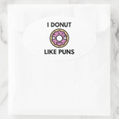 Sticker Ovale J'Aime Les Puns (Sac)