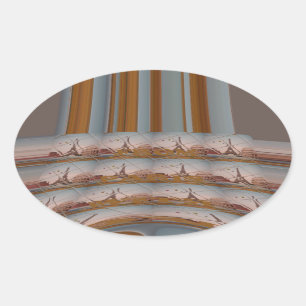 Sticker Ovale J'aime Paris