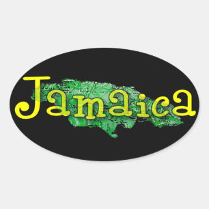 Sticker Ovale Jamaïque
