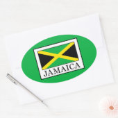 Sticker Ovale Jamaïque (Enveloppe)