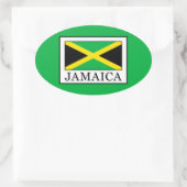 Sticker Ovale Jamaïque (Sac)