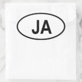 Sticker Ovale Jamaïque (Sac)