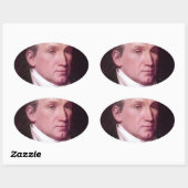 Sticker Ovale James Monroe (Feuille)