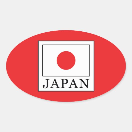 Sticker Ovale Japon (Devant)
