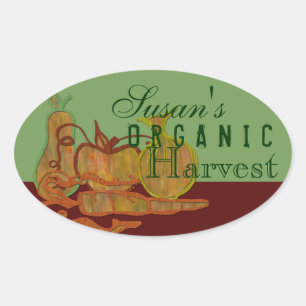 Sticker Ovale Jardin bio