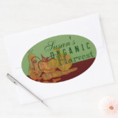 Sticker Ovale Jardin bio (Enveloppe)
