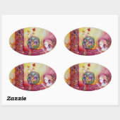 STICKER OVALE JARDIN DES OMBRES PERDUES, DES FAERY ET DES PAPILL (Feuille)