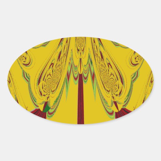 Sticker Ovale jaune (Devant)