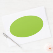Sticker Ovale Jaune Vert (Enveloppe)
