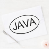 STICKER OVALE JAVA (Enveloppe)