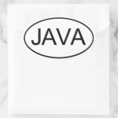 STICKER OVALE JAVA (Sac)