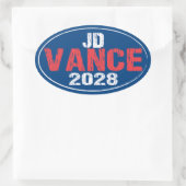 Sticker Ovale JD Vance 2028 (déconseillé) (Sac)