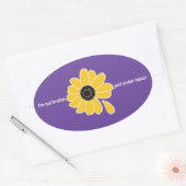 Sticker Ovale Je ne suis pas cassé. Juste en réparation (Enveloppe)