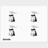 Sticker Ovale Je Ne Suis Pas Fou, Ma Réalité Est Juste Différent (Feuille)