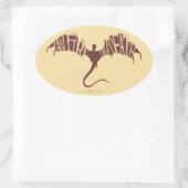 Sticker Ovale Je Suis Feu Je Suis Mort - Graphique (Sac)