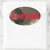 STICKER OVALE JE SUIS NERVEUX (Sac)