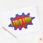 Sticker Ovale Je T'Ai Dit (Enveloppe)