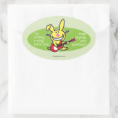 Sticker Ovale J'écris une chanson (Sac)