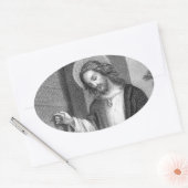 Sticker Ovale Jésus Christ (Enveloppe)