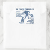 Sticker Ovale Jésus zombie (Sac)