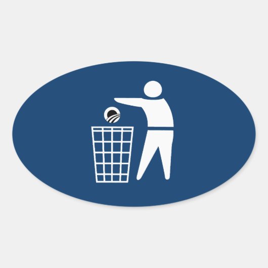 STICKER OVALE JETER OBAMA (Devant)