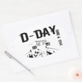 Sticker Ovale JEUDI 6 juin 1944 (Enveloppe)