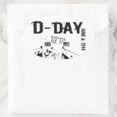 Sticker Ovale JEUDI 6 juin 1944 (Sac)