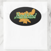 Sticker Ovale Jharkhand (Sac)