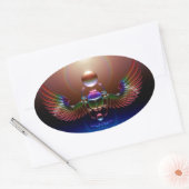 Sticker Ovale JMR - Crystal Scarab (Enveloppe)