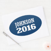 Sticker Ovale Johnson - Ron Johnson 2016 (Enveloppe)