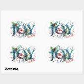 Sticker Ovale Joie (Feuille)