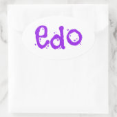 Sticker Ovale Joli Edo (Sac)