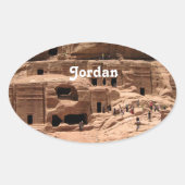 Sticker Ovale Jordanie (Devant)