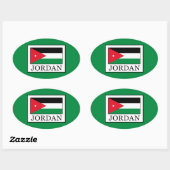 Sticker Ovale Jordanie (Feuille)