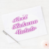Sticker Ovale Jouer Cool Hakuna Matata .png (Enveloppe)