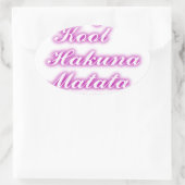 Sticker Ovale Jouer Cool Hakuna Matata .png (Sac)