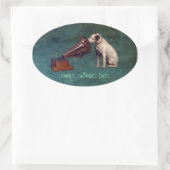 Sticker Ovale Jour de la Mort de His (Sac)