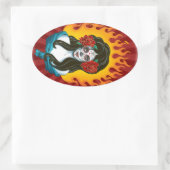 Sticker Ovale Jour des morts (Sac)