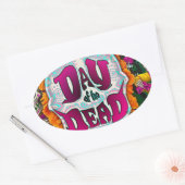 Sticker Ovale Jour des morts (Enveloppe)