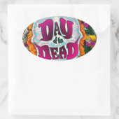 Sticker Ovale Jour des morts (Sac)