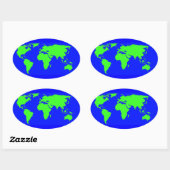 Sticker Ovale Jour des terres (Feuille)