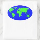 Sticker Ovale Jour des terres (Sac)