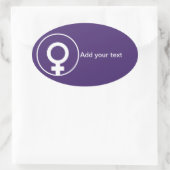 Sticker Ovale Journée internationale de la femme (Sac)