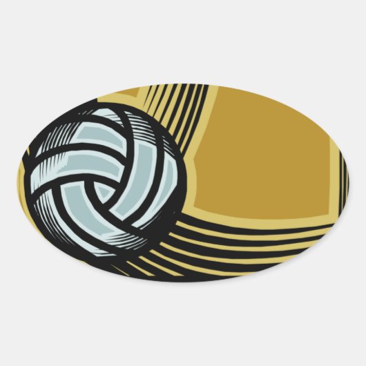 Sticker Ovale Jours d'or (Devant)