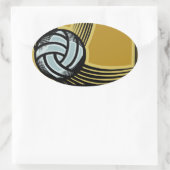 Sticker Ovale Jours d'or (Sac)