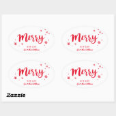 Sticker Ovale Joyeux (Feuille)